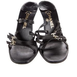 CHANEL CRYSTAL CC HEELS